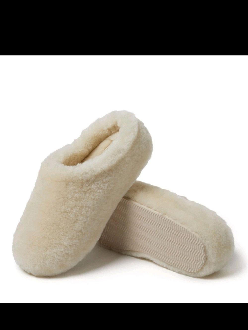 Women's Cozy Plush Slip-On Slippers - Cream